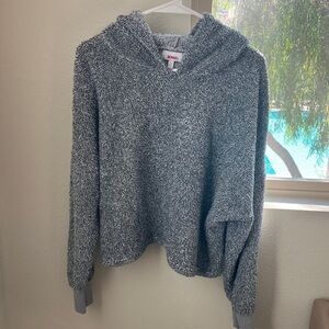 BONGO Gray Cropped‎ Hoodie Sweater